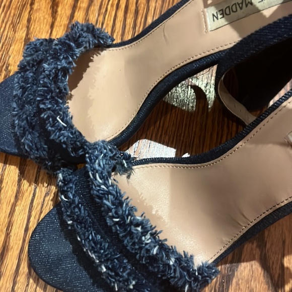 Denim Sandal Heels - Picture 6 of 7